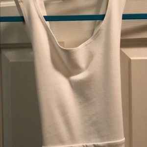 White skater dress
